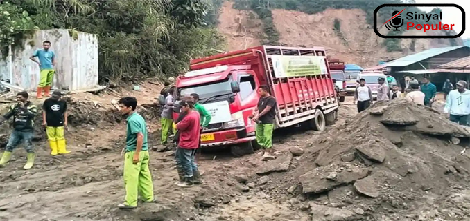 Penyaluran LPG Alami Keterlambatan Akibat Akses Jalan Berlumpur Di Guyur Hujan